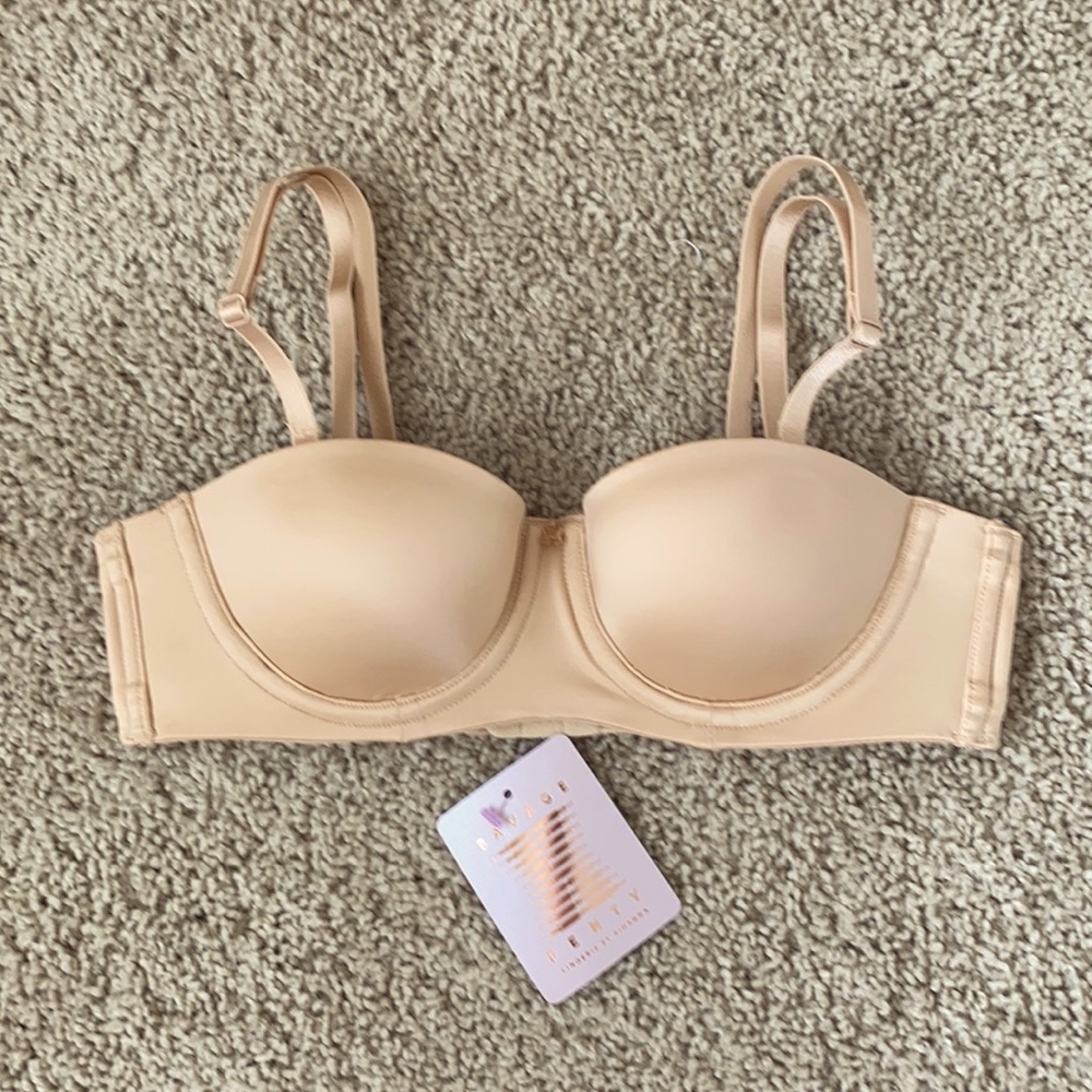 Savage x Fenty Honey Nude Strapless Bra